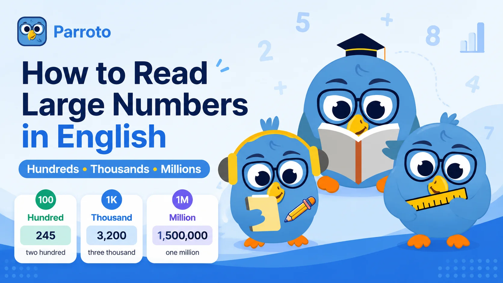 How to Read Large Numbers in English: Hundred, Thousand, Million